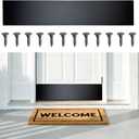 Door Kick Plate, Aluminum, Scratch-Resistant Door Protector, Easy Install(Black) | Rounded Corners , Countersunk Holes , Screws Included , Easy Installation , 2mm Thick Aluminum, 634