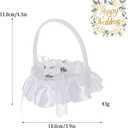 Lace Pillow for Weddings White Wedding Ring Bearer Pillow Heart Shape White Wedding Ring Bearer Pillow Ring Bearer Cushion Wedding,for Wedding Ceremony Engagement Proposal Ring Holder (#1)