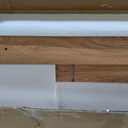 Unionly 2-Tier Wooden Washer and Dryer Countertop with Clothes Rail, Full
