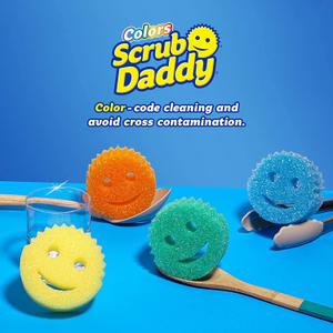 Scrub Daddy Sponge Set Color Variety Pack - Scratch-Free Multipurpose Dish Sponge - BPA Free & Made with Polymer Foam - Stain, Mold & Odor Resistant Kitchen Sponge 12 Pack