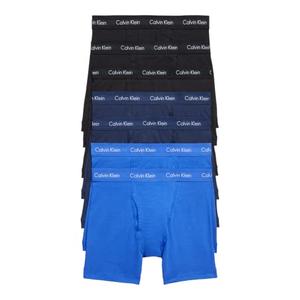 Calvin Klein Men's Cotton Stretch Megapack Boxer Briefs, Black Blue Multi (7 Pack), M 