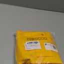 NACOCO Large Dog Raincoat Adjustable Pet Water Proof Clothes Lightweight Rain Jacket Poncho Hoodies with Strip Reflective (XL, Yellow)