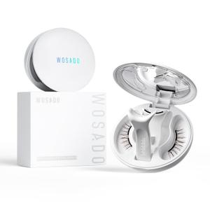 WOSADO Magnetic Eyelashes with Applicator Kit, [V27 Chicago Skyline] Reusable Magnetic Lashes without Eyeliner, Glue-free False Lashes, Waterproof, Lightweight, Suit for Natural Makeup