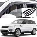 Side Window Visors Wind Deflectors Sun Rain Guards Compatible with 2014-2022 Land Rover Range Rover Sport, Tape-On Black