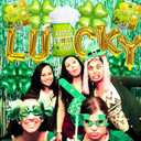 3 x Gold Lucky Balloon St. Patrick's Day Balloons,12 Pcs Lucky Balloons Four Leaf Balloons for Lucky Decorations St Patricks Day Party Supplies