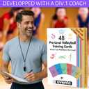 6 x OVANTO Volleyball Training Equipment Aid  Solo Volleyball Equipment in 4 Styles to Serve, Spike, Set and Pass Like a Pro - Adjustable Volleyball Practice Equipment Gift for Beginners & Experts