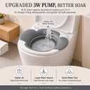 Electric Sitz Bath for Toilet Seat with Wider Comfort Rim