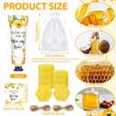 75 Pcs / 25 Sets Bee Themed Baby Shower Favors for Guests Sweet As Can Bee Bridal Shower Gift a Little Honey Is on The Way Hand Cream Honeycomb Soaps Party Favor Return Gift for Gender Reveal