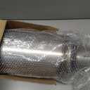 A-KARCK 4" Inlet Exhaust Resonator, 4" Inlet 4" Outlet 30" Overall Length Muffler Resonator Stainless Steel