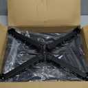 Adjustable Height Aluminum RV Step, Stable Foldable Platform Step Stool, Supports Up to 1,000 lb, Non-Slip Rubber Feet and Platform Mat, Easy to Carry (Black)