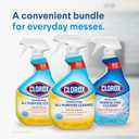 Clorox Disinfecting All-Purpose Cleaner 32 Oz and Bathroom Cleaner, Household Essentials, 30 Oz, Pack of 3