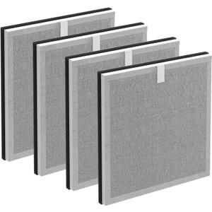 4-Pack 3-in-1 Purezone Replacement Filter, Compatible with Pure Enrichment PureZone Air Purifier, H13 Grade True HEPA Filter, Part#PEAIRFIL