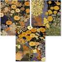 RLTXBUK 3 Pack Vintage Floral Diamond Art Kits, Cottagecore Wildflower Botanical Gem Diamond Painting Art Kits for Adults Beginners, Cottagecore Room Decor 9.8x11.8 Inch