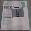 Mini Hot and Iced Coffee Maker Single Serve, for K Cup and Ground, 6 to 14 Oz Brew Sizes, with Recipe Book, for Home, Travel, RV, Office and Dorm, Mint