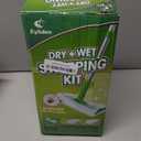 Eyliden Sweeper Mop with 36 Refills - 3 Types of Disposable Dry & Wet Cloths | Lock-Tight Design No Lost Pads, Universal Refills, Multi-Surface Sweeping Starter Kit for Pet Hair, Dust, Floor Cleaning