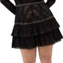 City Chic Women's Dress - Gabriella Lace (Black, M)
