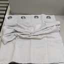 ChrisDowa Grommet Blackout Curtains for Bedroom - Thermal Insulated Room Darkening Curtains for Living Room (1 Panel Set, Greyish White, 52W×45L