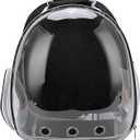 Pet Backpack, Breathable Safety Carrier Backpack Travel for Walk Outdoors for Bike for Hike(Upgraded Version Black)