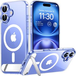 Temdan Magnetic Compatible with iPhone 16 Plus Case, [Built-in Invisible Kickstand][Compatible with MagSafe] [Military Grade Shockproof] Slim Thin Phone Case for iPhone 16 Plus 6.7"