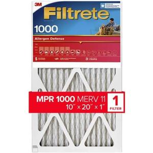 3M Micro Allergen Filter 10" x 20" x 1" (9807DC-6)
