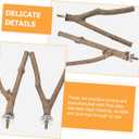 balacoo 8 Sets Stainless Steel Bird Cage Perch Screws and Nuts Kit Lightweight Bird Perch Fixing Accessories Easy Installation for Parrots and Small Pets