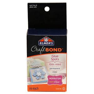 Elmer's CraftBond Glue Spots, Thin-Medium, 1000  Pieces