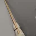 Large Wet Deck Cotton Mop with Solid Wood Handle (11 Oz, White)