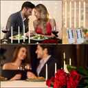 Baquler 120 Pcs Flameless Taper Candles with Remote and Timer 11" Battery Operated Candlesticks LED Flickering Faux Candles Warm Light for Wedding Holiday Party Home Decor