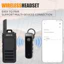 Retevis RB39P Bluetooth Walkie Talkies, Wireless Two Way Radios with Earpiece, FRS, Ultra-Slim, Mini Size, Type-C, VOX, for Hunting, Camping, Hiking, Biking(2 Pack)
