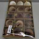 3.15inch Velvet Ornaments for Christmas Tree, 15pcs Multicolor Flocked Christmas Ornaments Decorations Balls Set Decor (Brown/Coffee/Beige)