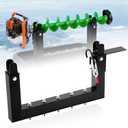 Shimeyao Heavy Duty Ice Auger Fishing Holder, Auger Mount Rack with Adjustable Over-Center Shaft Clamp for Snowmobile, 4 Wheeler UTV