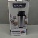 Airpot Coffee Carafe for Keeping Hot,102oz/3L Coffee Dispenser Thermal with Pump,Insulated Stainless Steel Hot Beverage Dispenser for Parties,Thermal Carafe for Hot Drinks Water Tea Chocolate (101.4 Ounces)