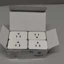 meross Smart Plug Mini, 15A & Reliable Wi-Fi, Support Apple HomeKit, Siri, Alexa, Echo, Google Assistant and Nest Hub, App Control, Timer, No Hub Needed, 2.4G WiFi Only, 4 Pack