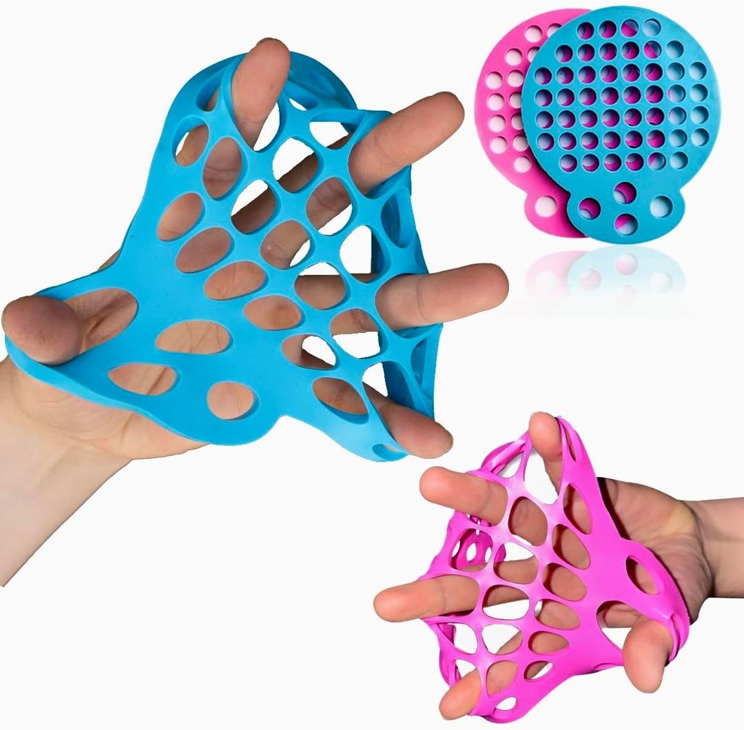 Finger Stretcher Hand Therapy Equipment (2-Pack) Finger Extension Exerciser for Grip Strength and Physical Therapy | Hand Exercise Web with Various Resistance Levels