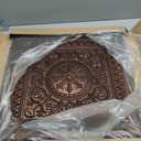 Art3d Drop Ceiling Tiles, Glue up Ceiling Tiles, 2'x2' Plastic Sheet in Antique Copper (12-Pack, 48 Sq.ft)