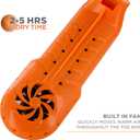 DryGuy Travel Dry DX Boot Dryer and Shoe Dryer, Orange & Black (One Size)