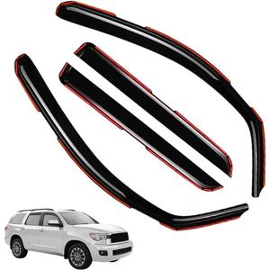 in-Channel Window Visors Rain Guards FIT Mazda CX-50 2023-2025 (2023-2025)  4-Piece in-Channel Dark-Smoke Polycarbonate Vent Deflectors