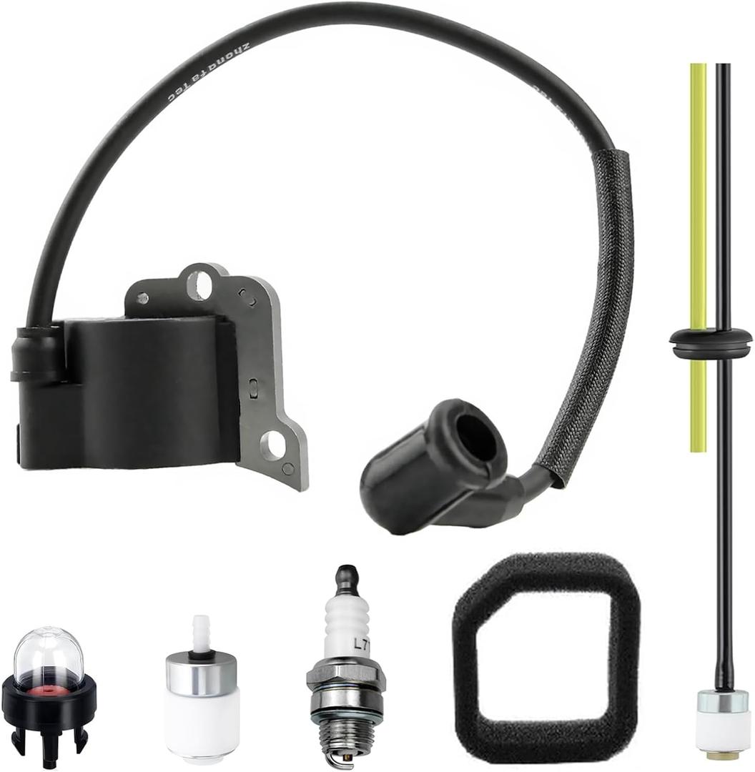 6698397 Ignition Coil Module Fit For Hitachi Tanaka RB24EAP TRB24EAP 23.9cc Leaf Blower Replace Parts - With Air Filter Assembly