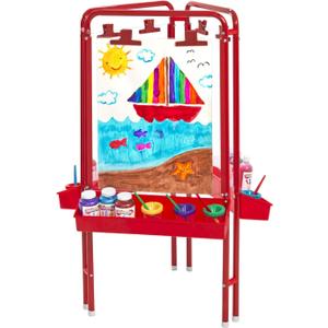 Colorations 3-Way Indoor/Outdoor Acrylic Panel Easel, Outdoor Play, Drawing, Adjustable , Art and Craft Painting