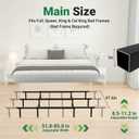Bed Frame Support System, 12 Legs & 3 Cross Rails, 1000LB