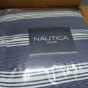 Nautica - Twin/Twin XL Comforter Set, Soft & Reversible Cotton Bed Set for Year Round Comfort, 2 Piece Striped Bedding with Matching Pillowcase (Craver Navy)