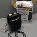 BLACK+DECKER Personal Ceramic Heater, Space Heater for Office Desk, Home Office & Personal Use Desk, 2 Heat & Fan Only Settings, Adjustable Thermostat, BHDC201, Black