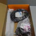 Starry Sky 12.2" Rain Shower Head with Handheld Spray Combo, High Pressure Rainfall Shower Head, Height Adjustable Dual Shower Head, Luxury Waterfall Showerhead Bathroom | Air-in Tech (Midnight Black)