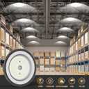 AIKVSXER 300W UFO High Bay Light 45000LM LED Shop Light 6000K Daylight IP65 Waterproof for Warehouse Garage Barn Factory Workshop 5ft Plug & Play 1 Pack