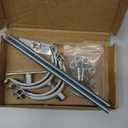 2 Sets Adjustable Pipe BracketHeavy Duty Galvanized Iron Stove Pipe Hanger StrapWall Support Chimney Pipe HolderRound Split Ring Vent Conduit Carrier Kitwith All Mounting Screws (3-Inches)