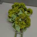 12Pcs Faux Flowers for Vase with Long Stem 23.6'' Green Chrysanthemum Flowers Artificial Spring Kiku Mums Silk Floral Arrangement for Easter Day Cemetery Home Kitchen Table Centerpiece Decor