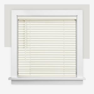 CHICOLOGY Cordless Mini Blinds, 1 Inch Vinyl Window Blinds, Room Darkening & Privacy, Easy Install with Adhesive Brackets, Child Safe, for Windows, Doors & Campers, Alabaster,22.5" W x 72" H