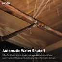 Moen Flo Smart Water Monitor and Automatic Shutoff Sensor, Wi-Fi Connected Water Leak Detector for 1-1/4-Inch Diameter Pipe, 900-002