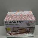 The Honest Company Clean Conscious Diapers for Delicate Skin | Up to 100% Leakproof | Hypoallergenic, Fragrance Free | Girl Prints | Club Box, Size 3 (16-28 lbs), 62 Count (Prints May Vary) (Just Peachy + Flower Power)