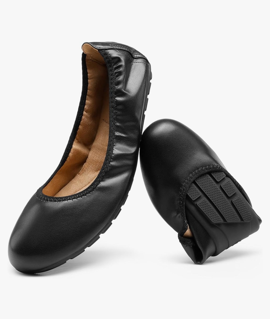 DREAM PAIRS Women’s Ballet Flats Foldable Round Toe Dressy Comfortable Slip On Dress Shoes 9.5